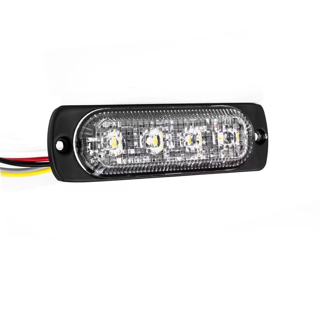 Lampa Stroboscop de avertizare lumina portocalie 12/24v cu 4 Led WL-52025T-4LED