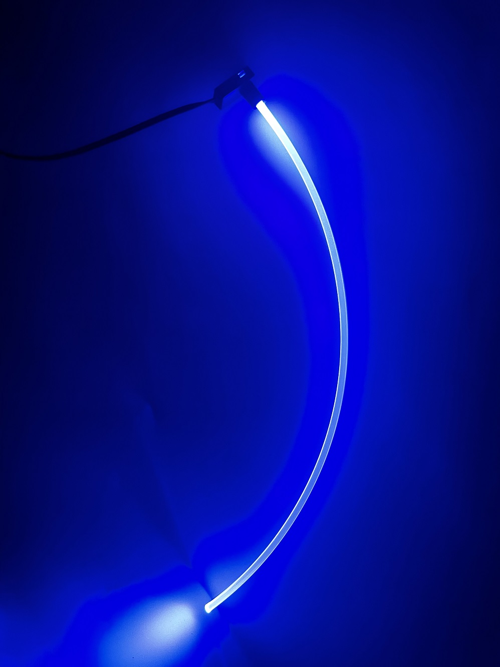 Lumini ambientale Albastre cu 2 surse LED si 2m Fibra optica - FK-S2M2L-Blue