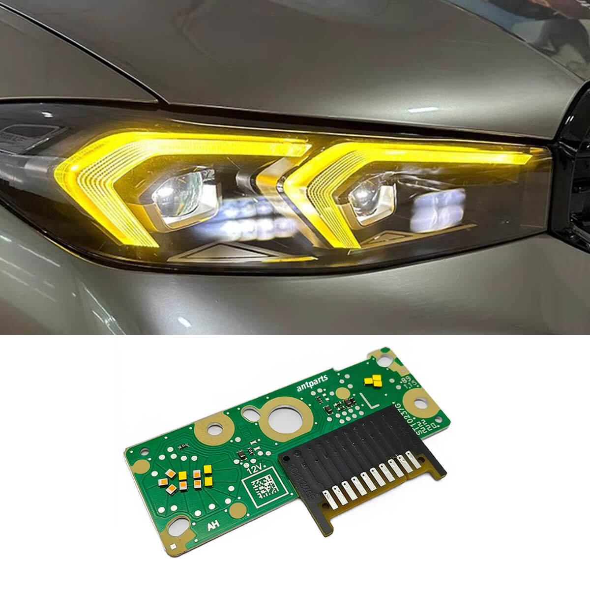 Set 2 module galbene CSL Style Angel Eyes DRL BMW Seria 3 G20 LCI Facelift 2023-2026 - 63115A4F771 – 63 11 5 A4F 771 – 5A4F771 / 63115A4F772 – 63 11 5 A4F 772 – 5A4F772
