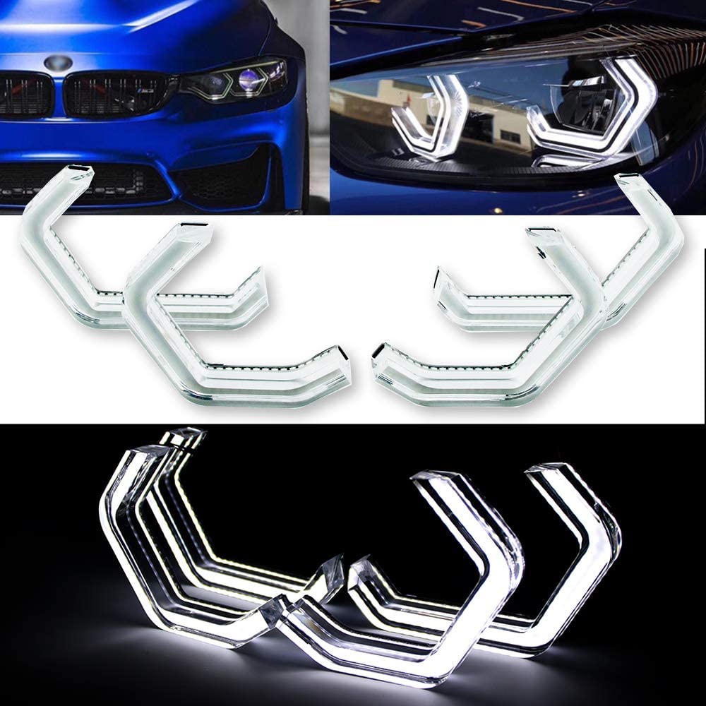  Kit Angel Eyes Iconic M4 Style pentru BMW Seria 3 F30, Seria 4 F32