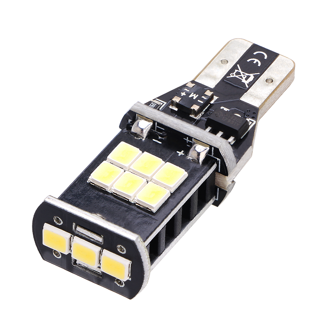 Led Auto Canbus T15 (W16W) 15 Smd 2835 12V - fara polaritate - BTLE1212