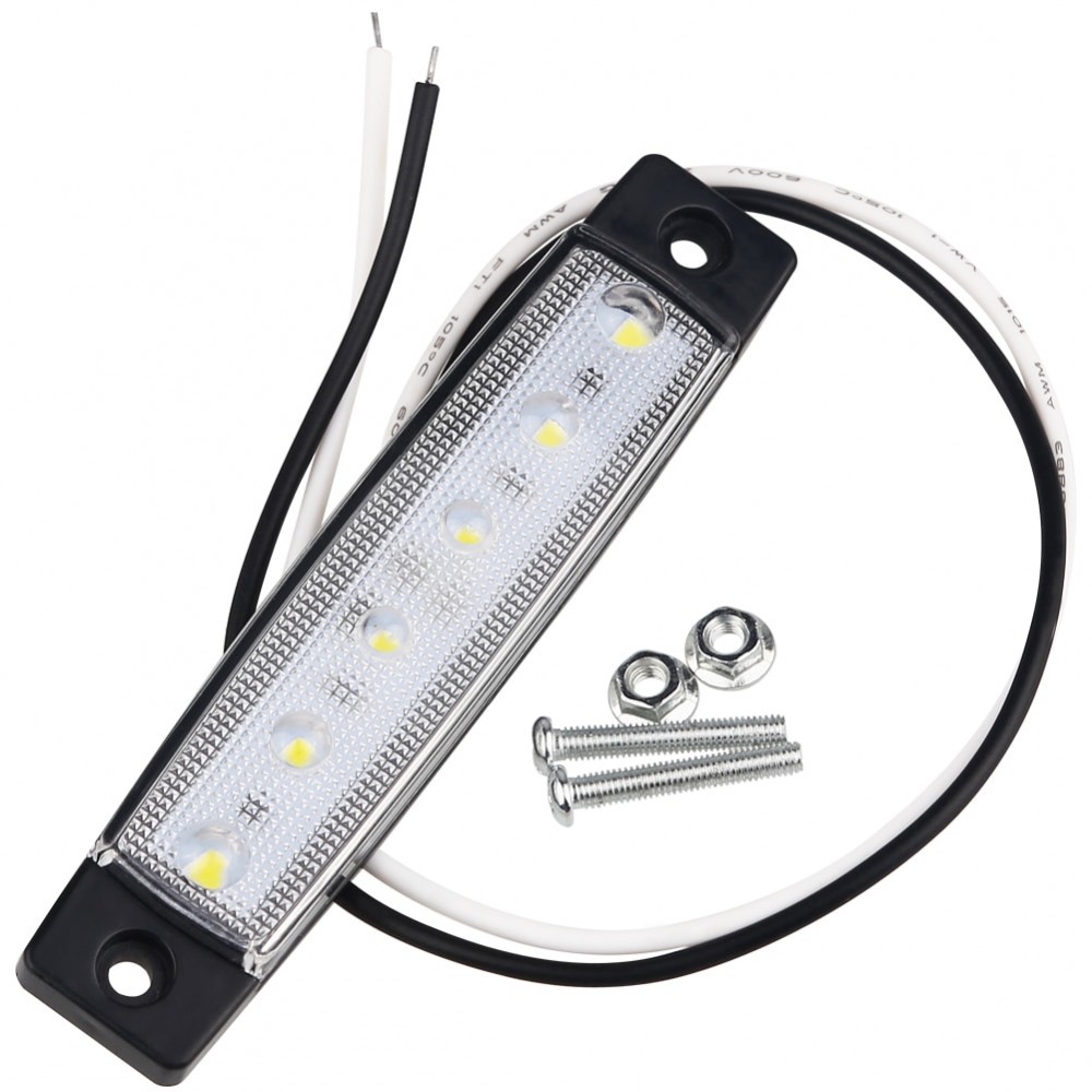 Lampa gabarit auto cu LED 12V Alba LG-6SMD-12V-ALB 