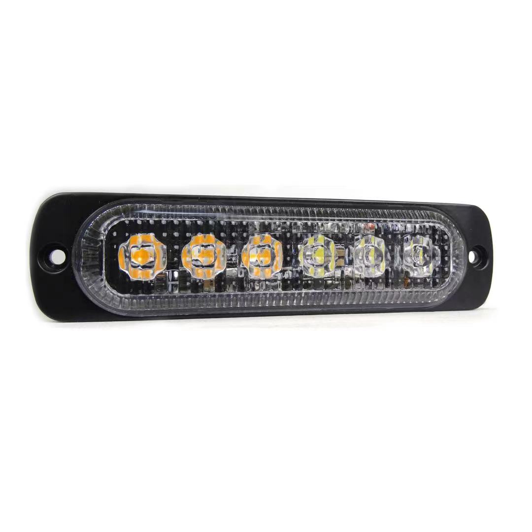 Lampa Stroboscop de avertizare lumina portocalie 12/24v cu 6 Led WL-52025T-6LED