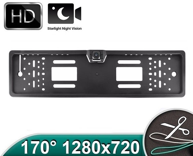 Camera auto marsarier HD unghi 170 grade cu StarLight Night Vision pe suport nr