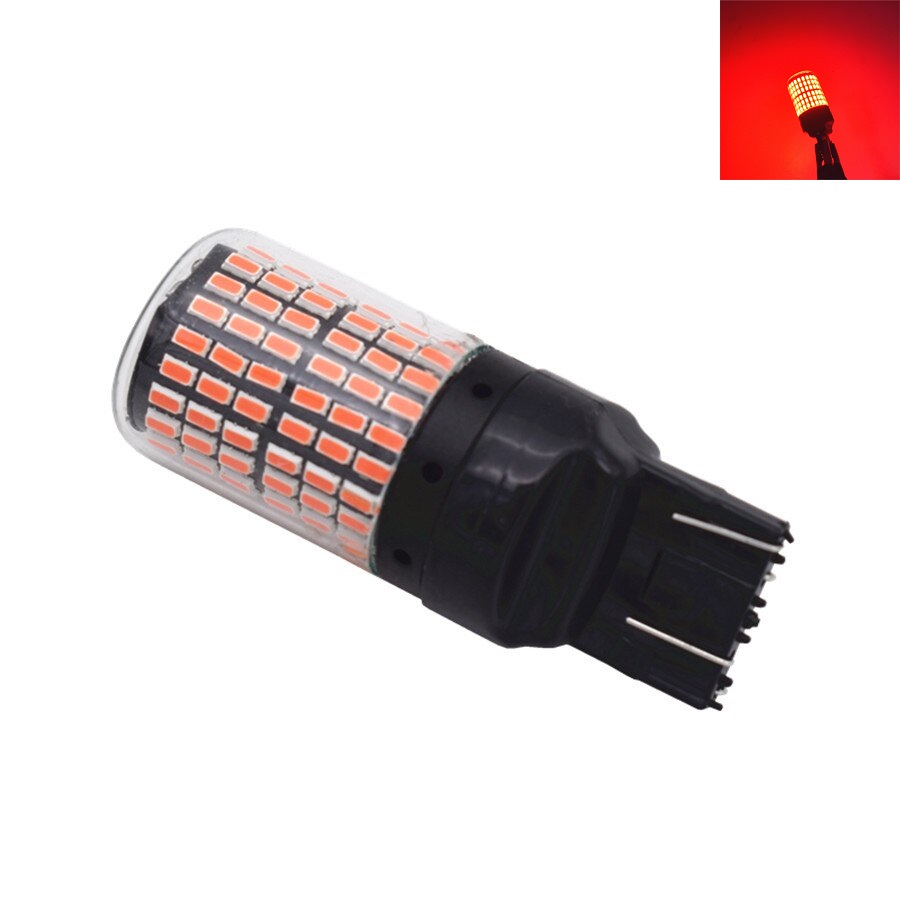 Led auto Canbus Rosu W21W T20 7443 144 SMD 3014 12V - T20 7443-144SMD-3014-RED