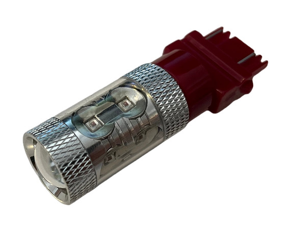  Led Auto Rosu P27/7W 3157 T25 50W Canbus Leduri CREE - BTLE1120C-3157-RED 