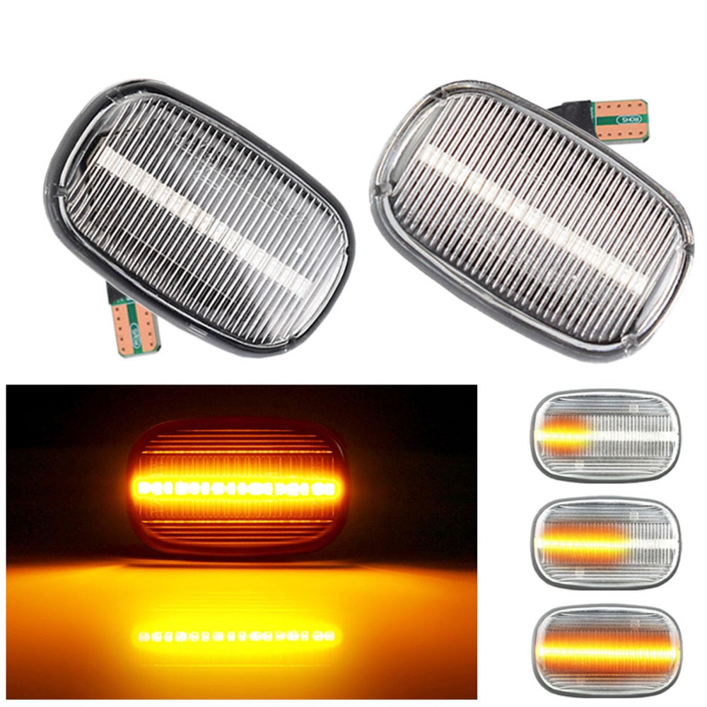 Set 2 Semnalizari Aripa LED Dinamice Toyota Hilux, Avensis, Corolla, Yaris, Verso - D0395 