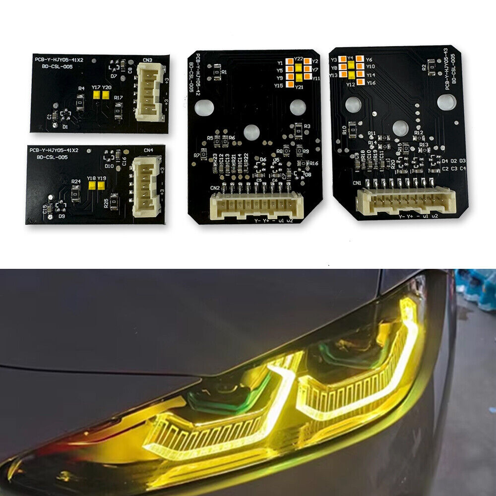 Set module CSL Style DRL si semnalizare BMW Seria 4 G22, G23 pentru faruri Laser - 63119851047, 63119851048, 63119851049, 63119851050