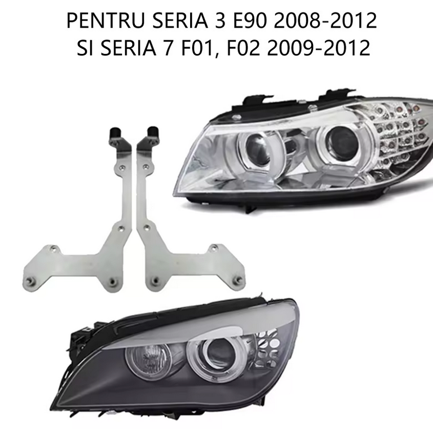  Set 2 rame adaptoare la lupe Hella G5 pentru BMW Seria 3 E90, Seria 7 F01, F02 - pentru farurile fara adaptiv - HPB-032