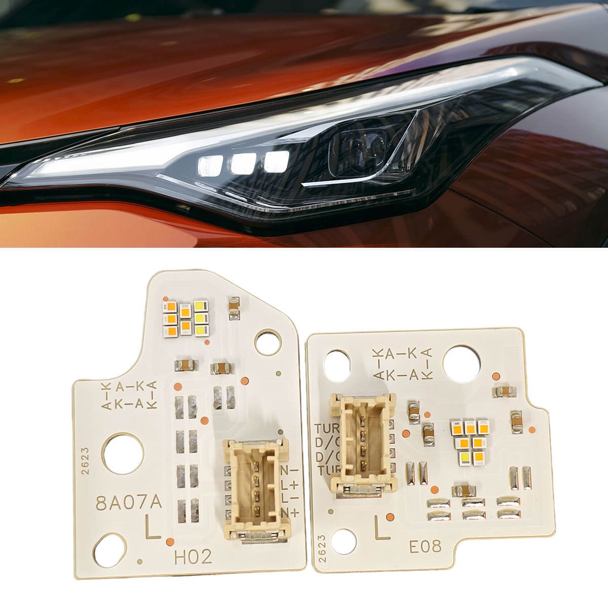 Kit reparatie modul lumini de zi DRL si semnalizare stanga pentru Toyota C-HR Facelift 2020-2023 - P-CHR-2123 left